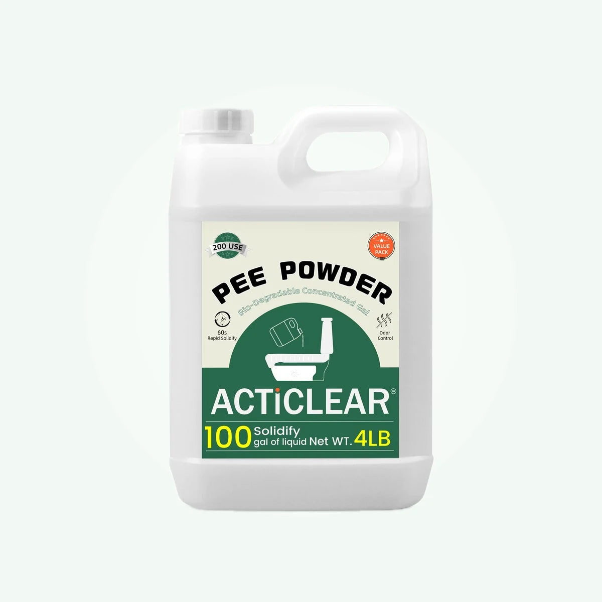 ActiClear Pee Powder container