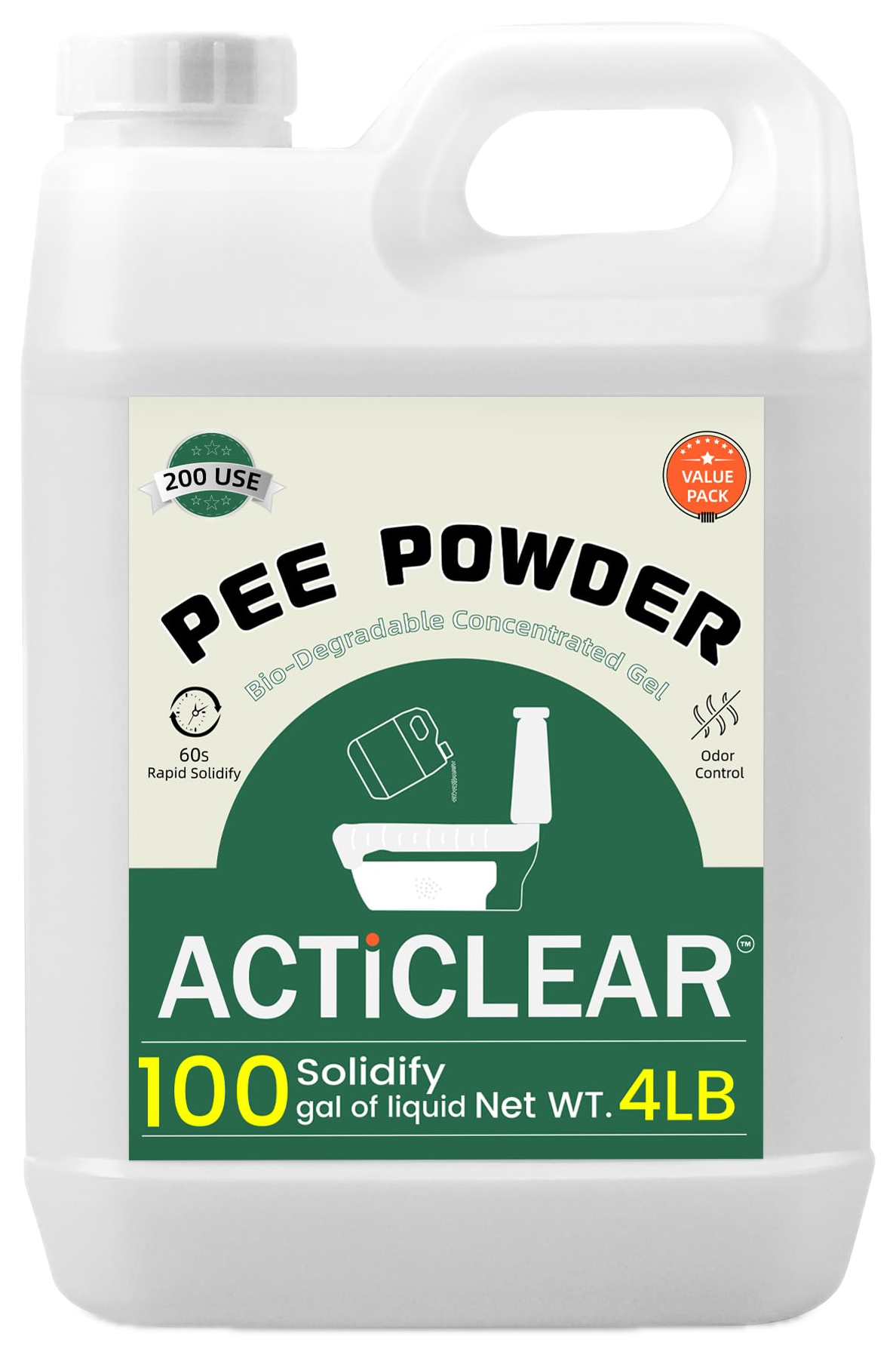 ActiClear Pee Powder package.